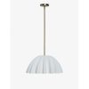 Nita Glass Pendant Light - Sleek Chrome Finish for Kitchen Island or Dining Room